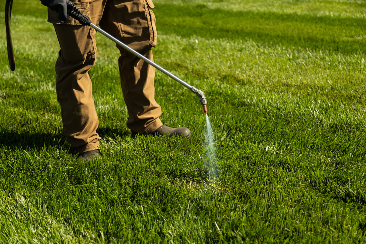 controlling lawn weeds with liquid products